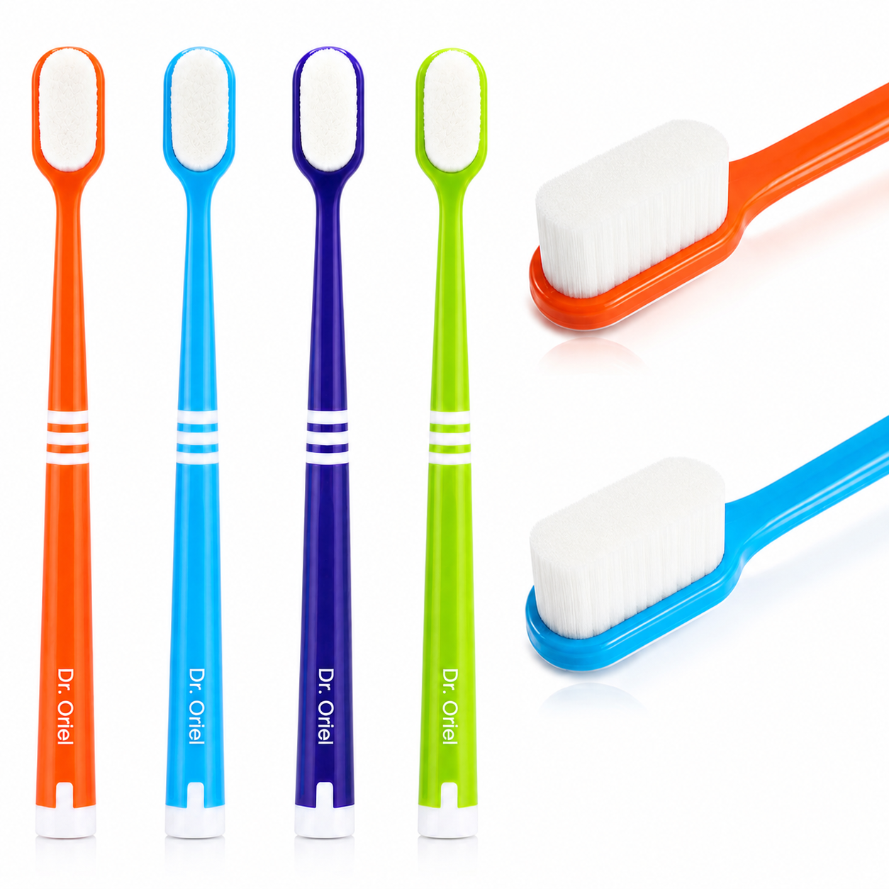 Micro Nano Toothbrush – Ultra Soft Toothbrush for Sensitive Teeth & Gum Care – High-Density Bristle Toothbrush for Bleeding Gums & Braces