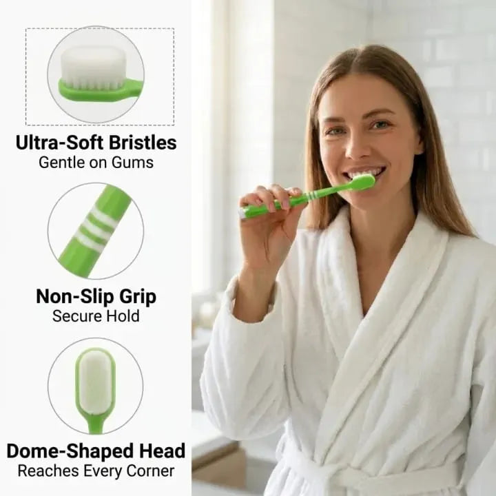 Ultra-Soft Nano Toothbrushes for Gentle Daily Oral Care