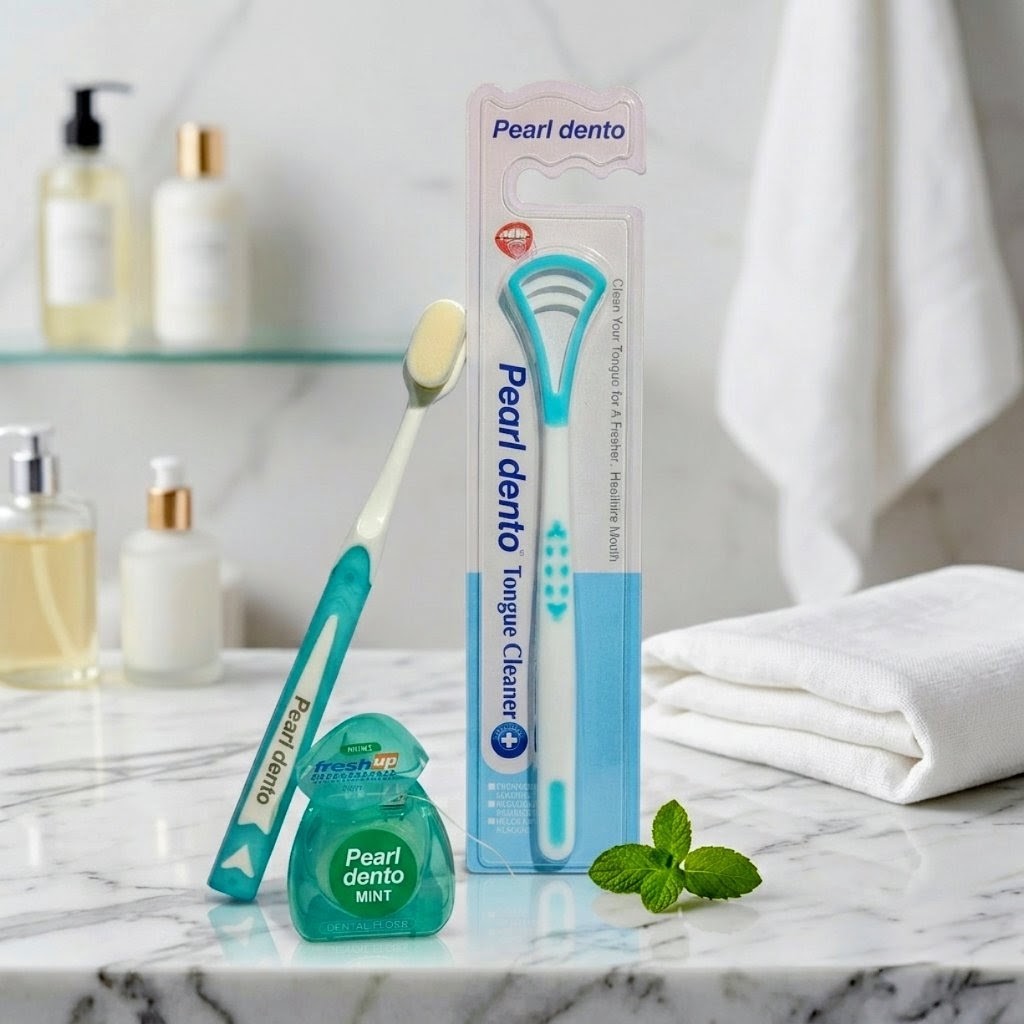 Premium PearlDento 3-in-1 Complete Oral Hygiene Care Kit