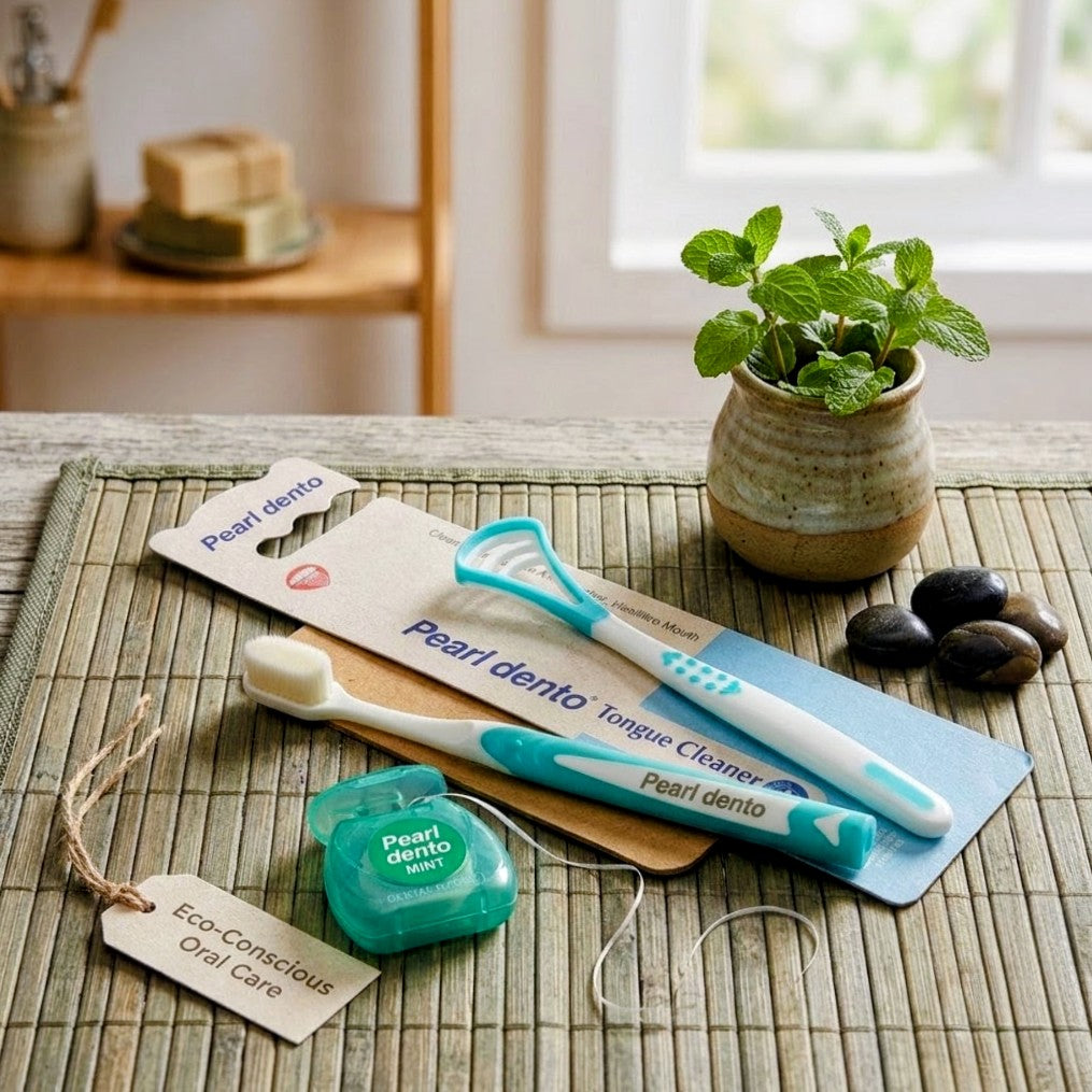 Premium PearlDento 3-in-1 Complete Oral Hygiene Care Kit
