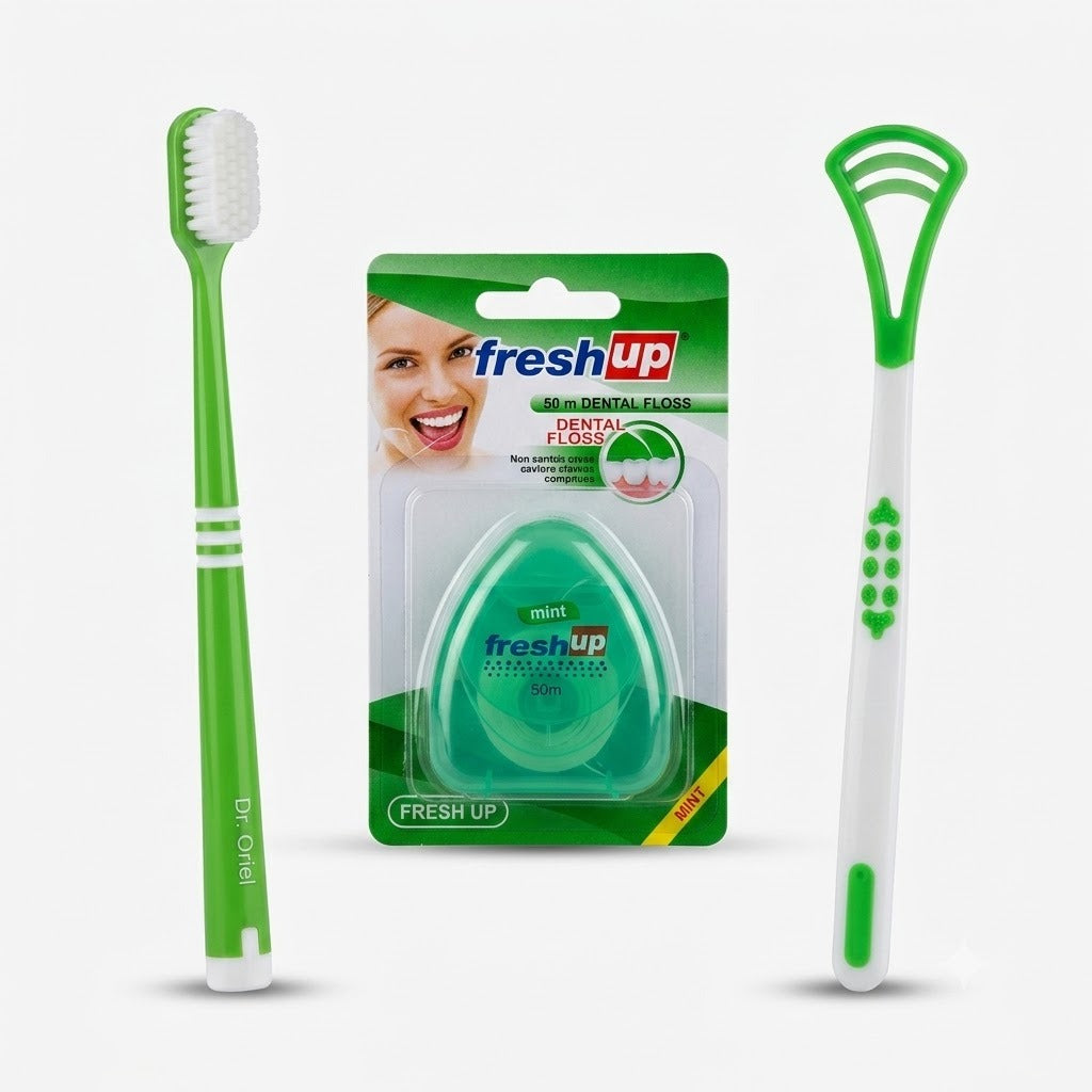 Premium PearlDento 3-in-1 Complete Oral Hygiene Care Kit